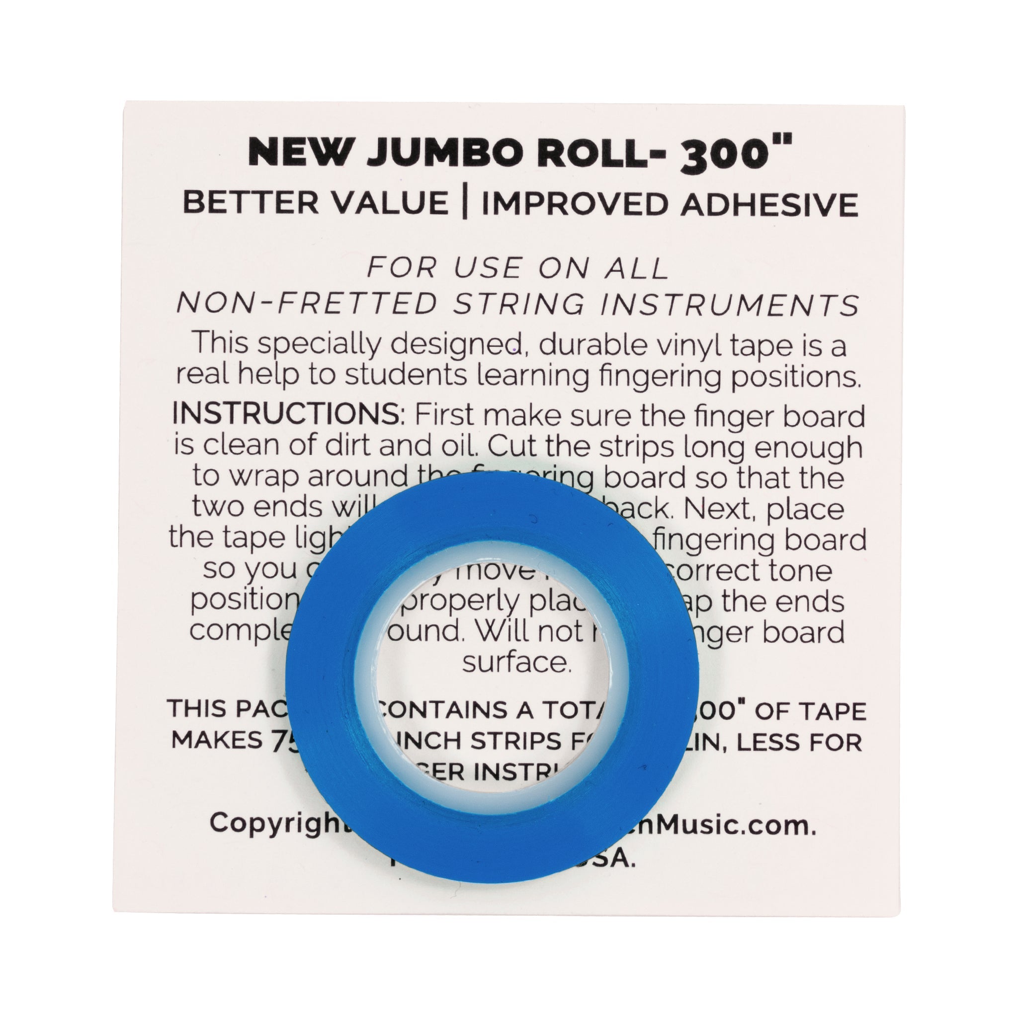 VFT Orchestral string fingering tape - Blue