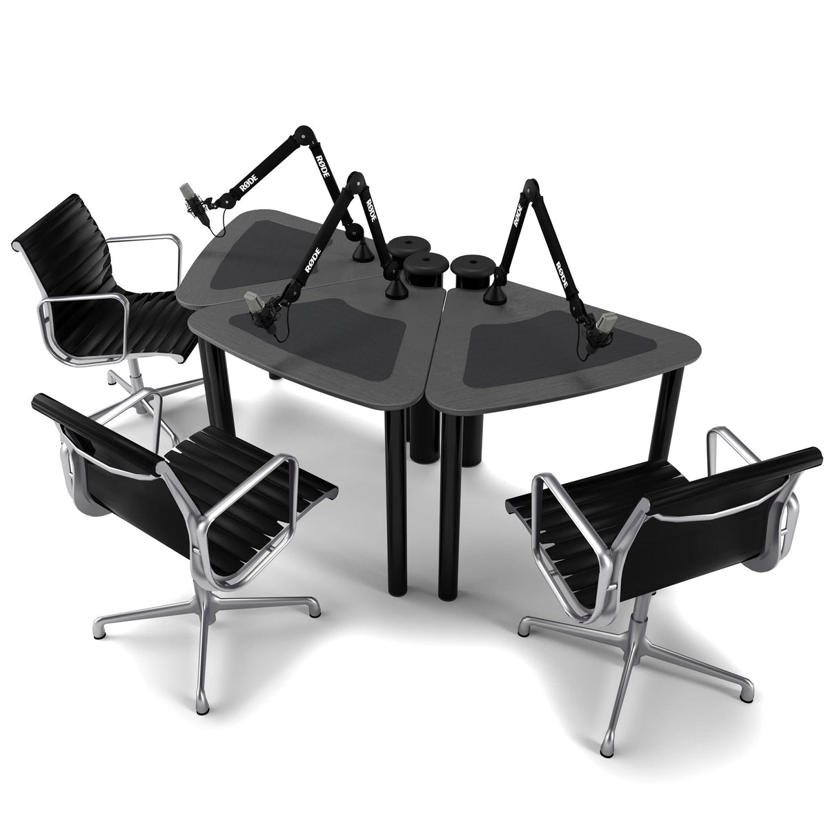 AKA Design ProVoice triple podcasting desk – Graphite