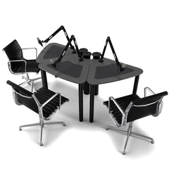 AKA Design ProVoice triple podcasting desk – Graphite