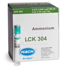 Hach LCK304 Ammonium Cuvette Test 0.015-2.0mg/L - 25 tests