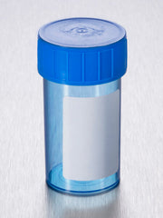 Container, Straight, 60ml, Blue PP with white label, Blue Screw Cap, ( Pack of 700)