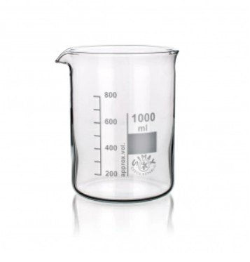 Simax Low Form Glass Beaker - 600mL x 10pcs