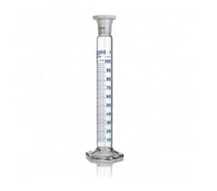 Simax Glass Mixing Cylinder Class B Graduated with Plastic Stopper - 1L