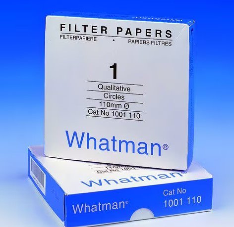 Whatman Filter Paper Circles Grade No.1 with 18.5cm Diameter, Medium Flow, Cellulose Qualitative - 100pcs