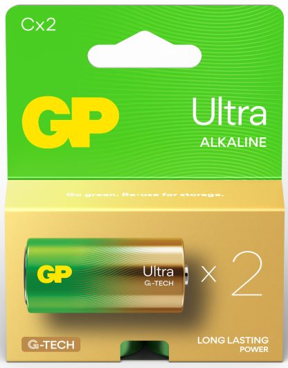 Batteries, Alkaline, C Size, 1.5V (Pack 2)