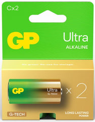 Batteries, Alkaline, C Size, 1.5V (Pack 2)