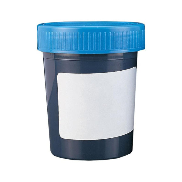 Container, Universal, PS, Dark Blue, Plain Label, 125ml, 409711 (Pack 450)