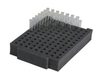 Gratnells Standard Tray 60mm Foam Insert for 108 x 15mm Test Tubes