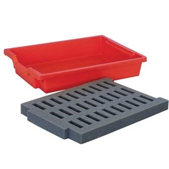 Gratnells Standard Tray 35mm Foam Insert for 30 x Stopwatches