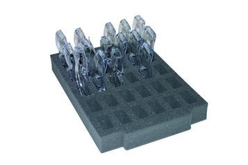 Gratnells Standard Tray 50mm Foam Insert for 30 x Safety Glasses