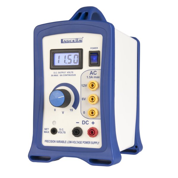 Lascells Variable Power Supply 0-15V AC/DC (European Plug Version)