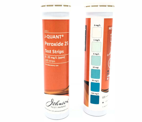 J-Quant Peroxide 100 Test Strips (Pack of 100)