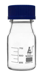 Bottle Reagent graduated, borosilicate glass, with screw cap (GL 45) 100ml. (Pack of 10)