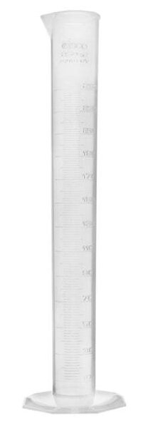 Cylinder Measuring Graduated-Hexagonal, cap. 250ml, Polypropylene (Pack of 10)