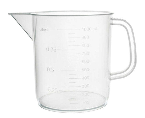 Measuring Jug-EURO Design, 1000ml, Polypropylene (Pack of 6)