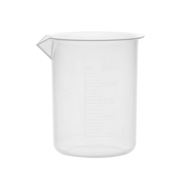 Beaker, Polypropylene, Squat, 250ml (Pack of 10)