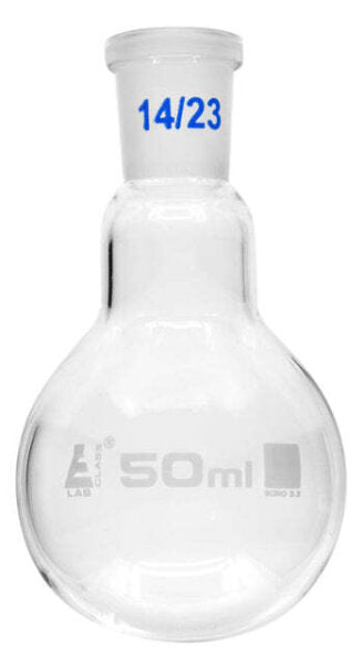 Round Bottom Flask 14/23 Jointed Glass - 50mL x 12pcs