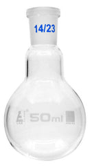 Round Bottom Flask 14/23 Jointed Glass - 50mL x 12pcs