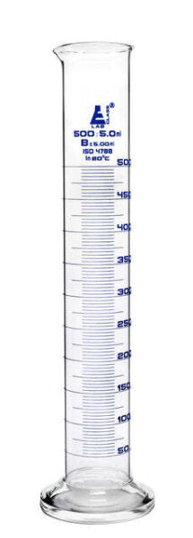Graduated Glass Measuring Cylinder Class B - 500mL x 2pcs