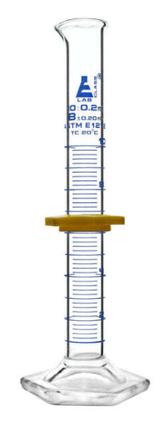 Graduated Glass Measuring Cylinder Class B to ASTM E1272 Std - 10mL