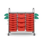Callero MakerSpace Treble Trolley with 16x F1 Shallow Trays and 4x F2 Deep Trays
