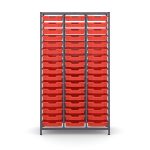 Tall Treble Column Frame with 51x F1 Shallow Trays