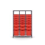 Mid Height Treble Column Frame with 15x F1 Shallow Trays, 6x F2 Deep Trays and 3x F3 Jumbo Trays