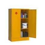 2-Door Flammable Liquid Cabinet, 2 Shelves (150mm Sump) - 152x92x46cm (HWD)