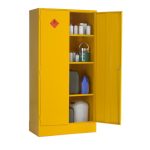 2-Door Flammable Liquid Cabinet, 3 Shelves (150mm Sump) - 183x92x46cm (HWD)