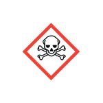 GHS & CLP Labels - Toxic, 20mmx20mm (250/pack)