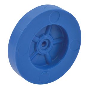 Blue 39mm Polythene Wheels Pack Of 100
