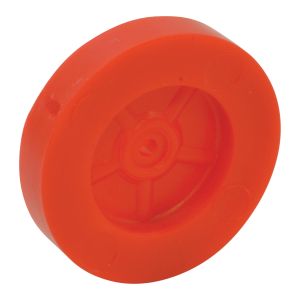 Red 39mm Polythene Wheels Pack Of 100