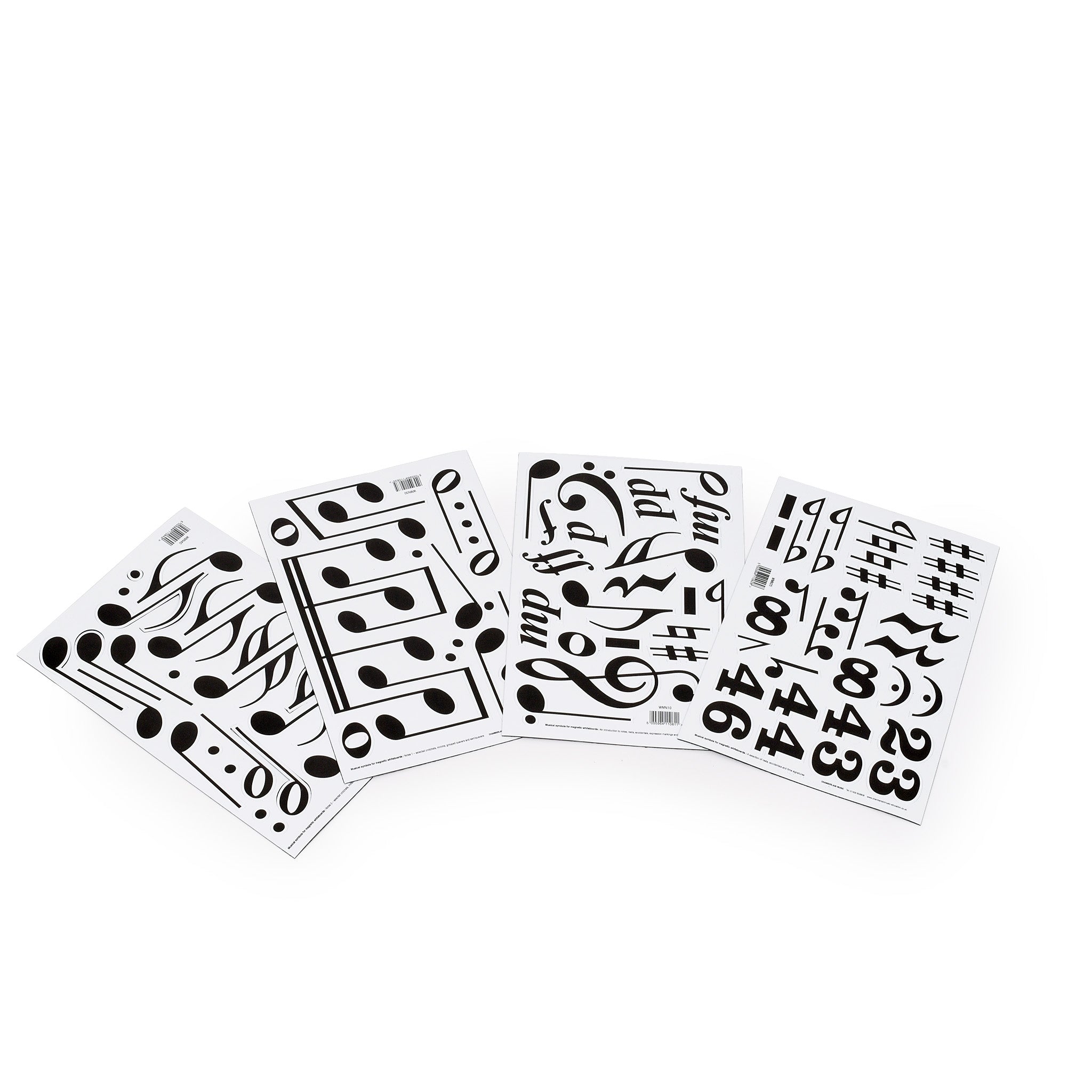 Magnetic symbols 1 - short, long notes, rests, clefs and dynamics