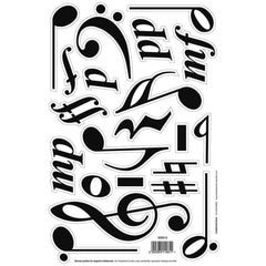 Magnetic symbols 1 - notes, rests, clefs and dynamics