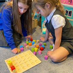 Wooden Alphabet in tray , each
