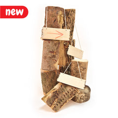 Wooden Hanging Plaques , Pack of 3