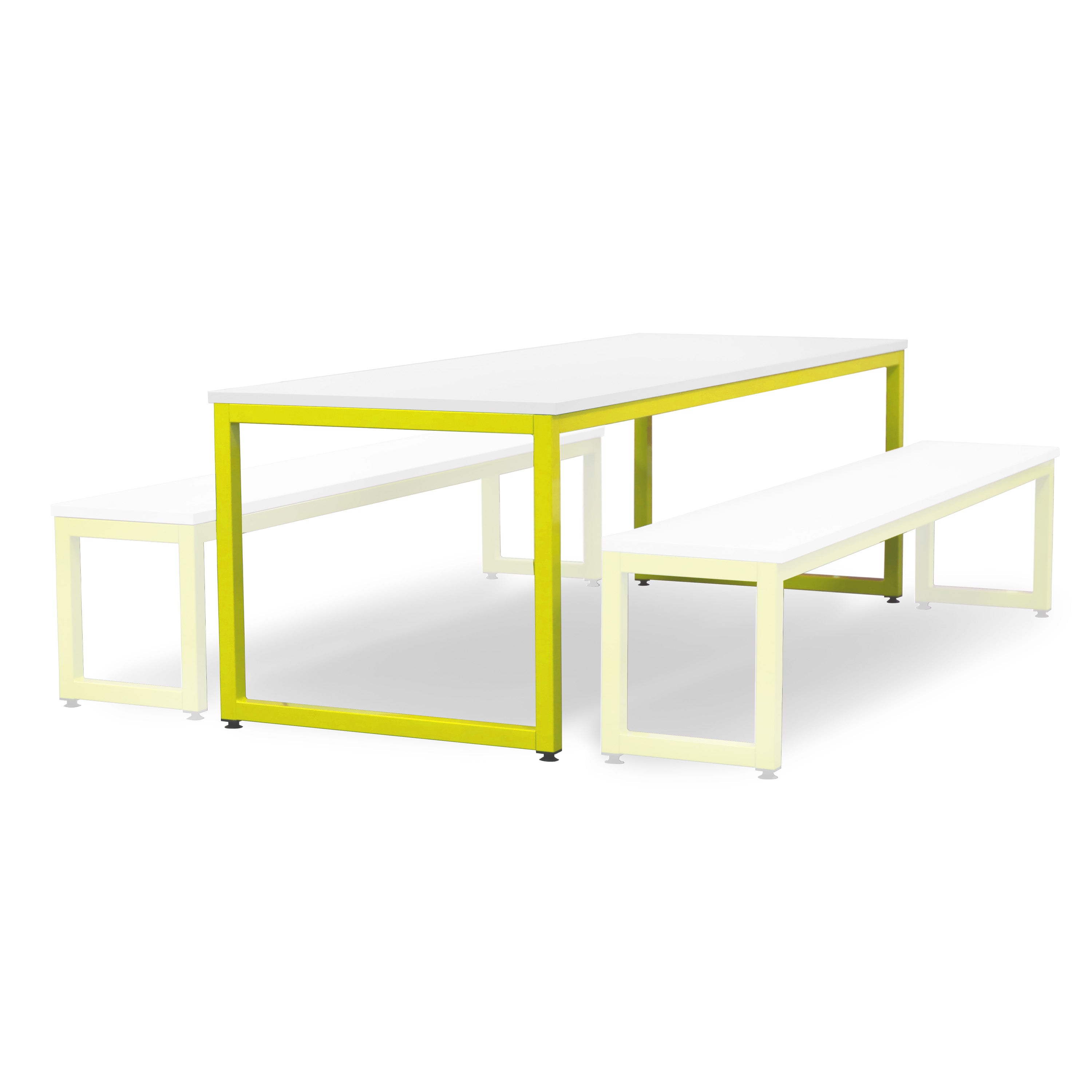Monarch dining table with white top - Yellow