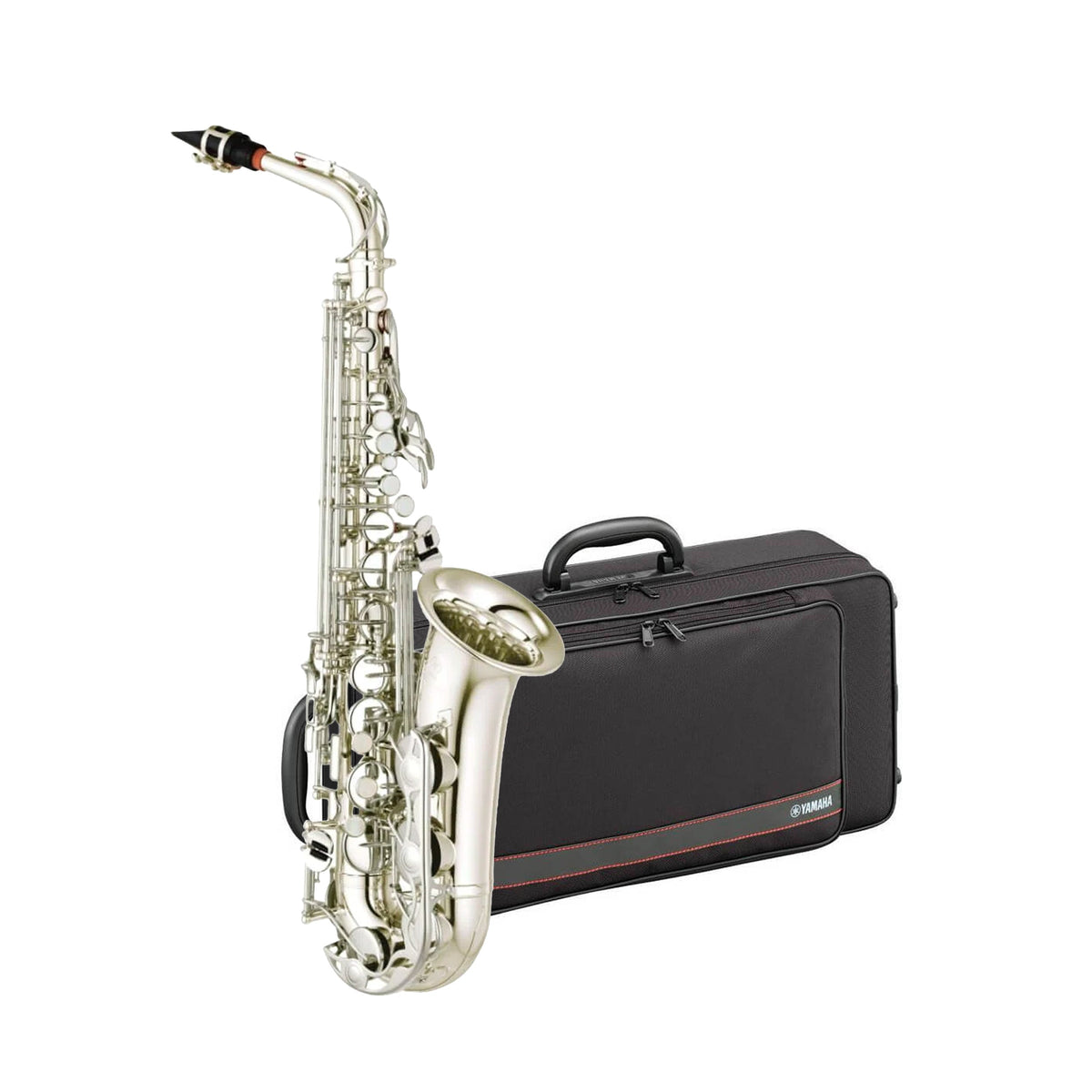 Yamaha YAS280 student Eb alto saxophone outfit - Sliver plate