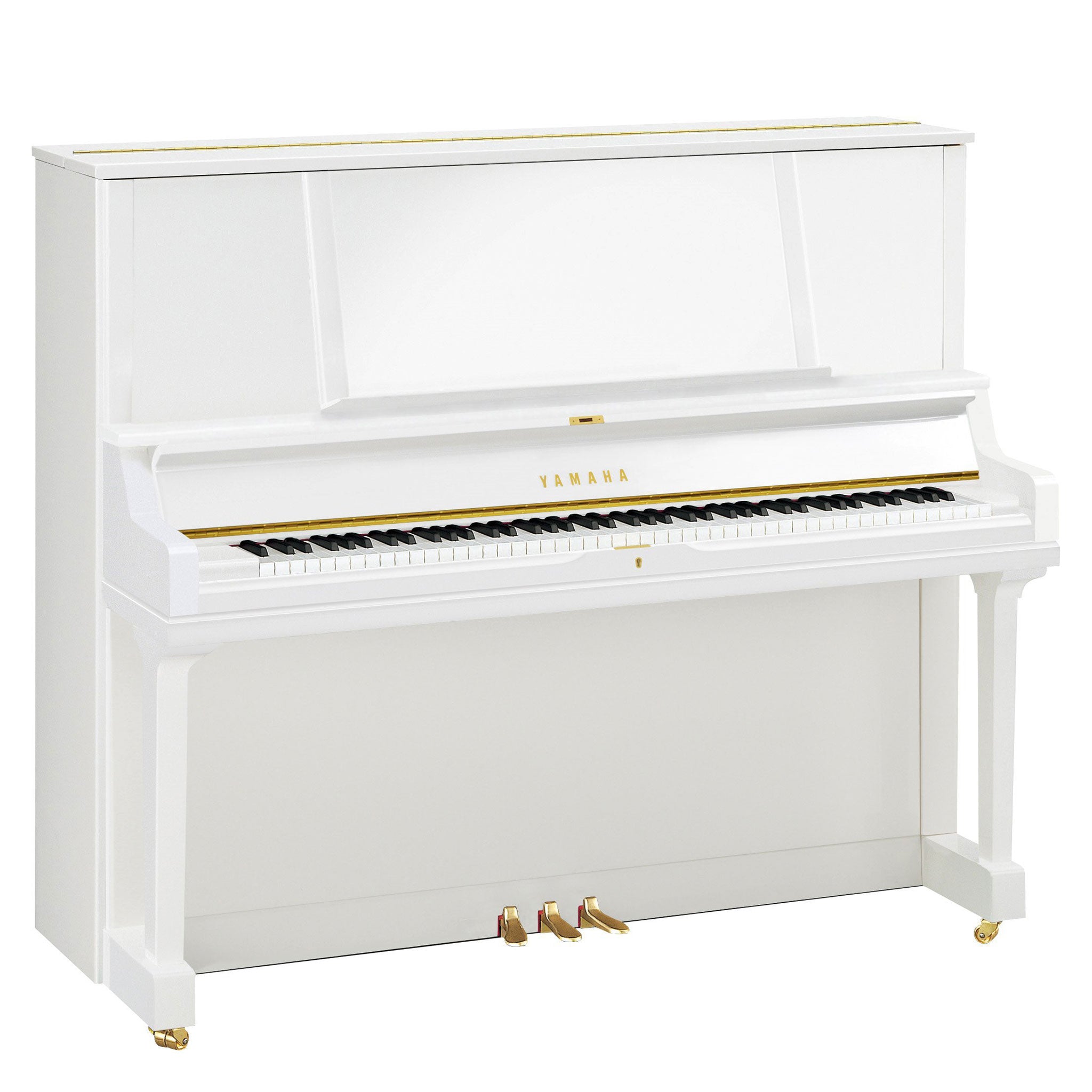 Yamaha YUS5 upright piano – Polished White