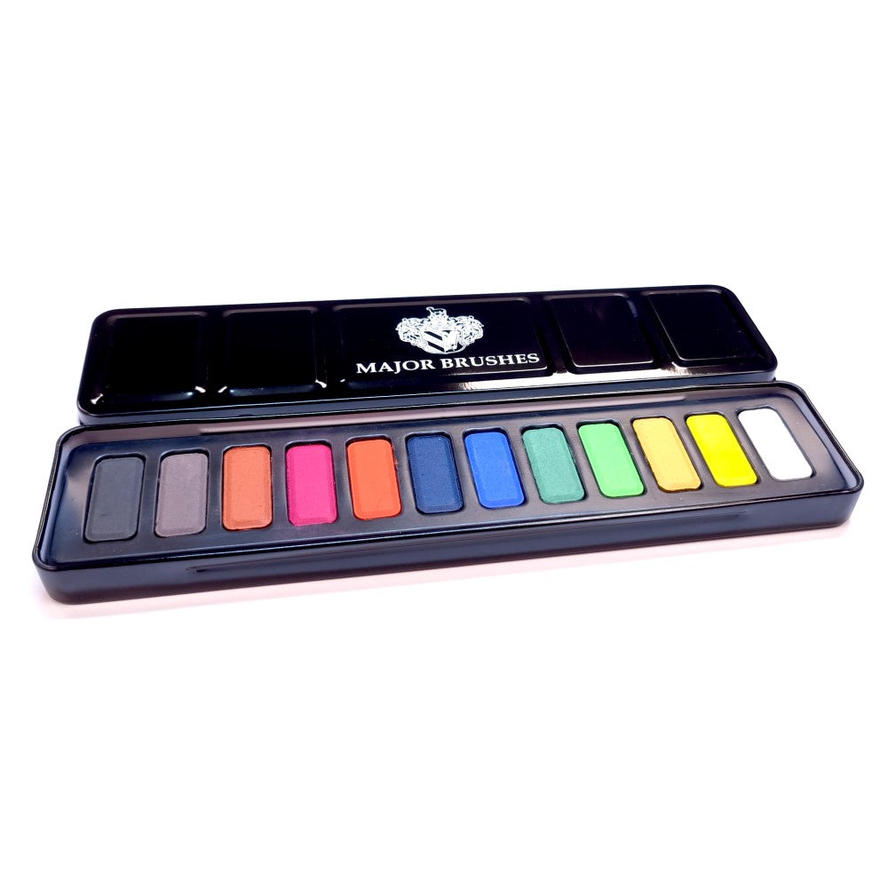 12-block Watercolour Tin