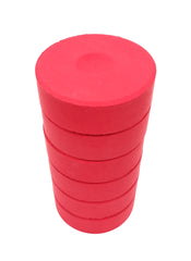 Red Colour Blocks Large Pk 6