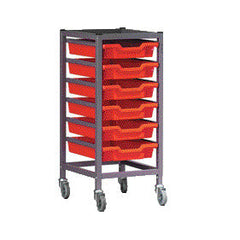 Trolley 1 Column Silver Frame
