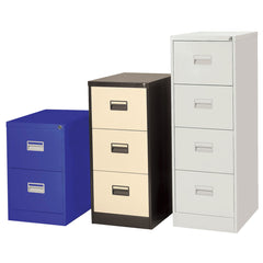 Cabinet Filing 4 Drawer Grey
