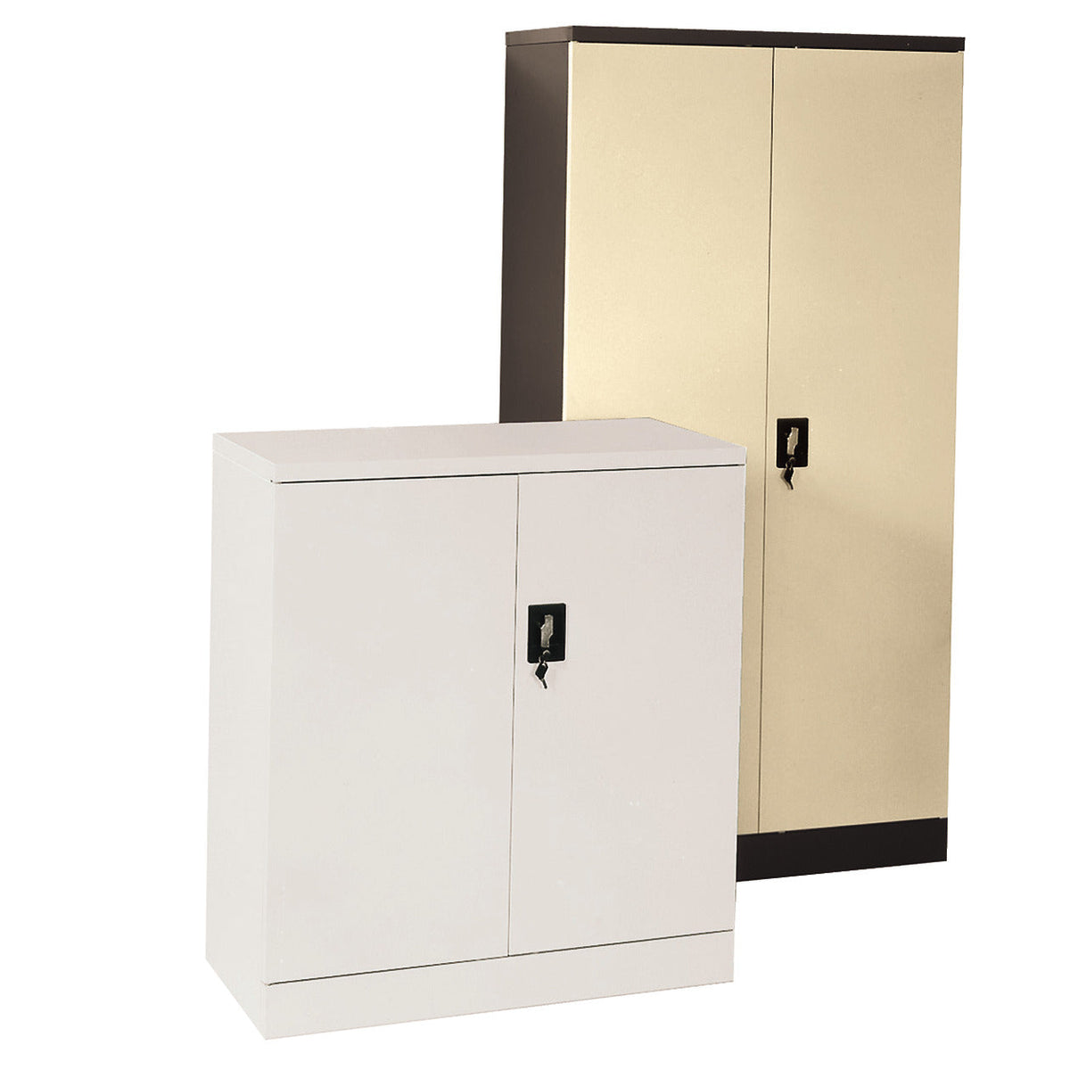 Cupboard Double Doors Low Grey