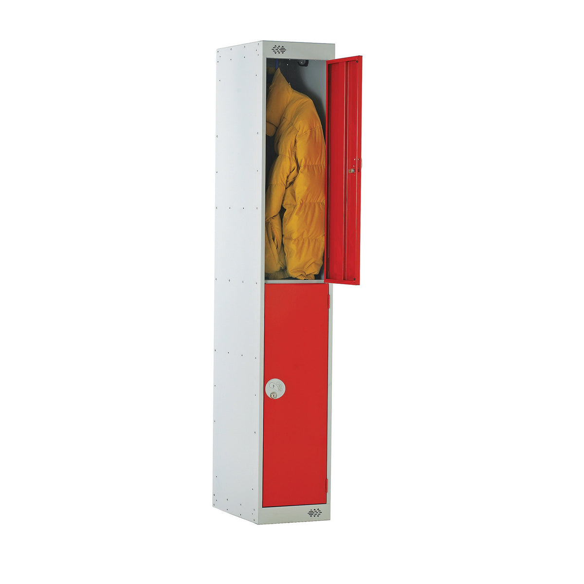 Link 51 Two Compartment Lockers Nest of 2 with Swivel Catch Lock 450 x 450mm