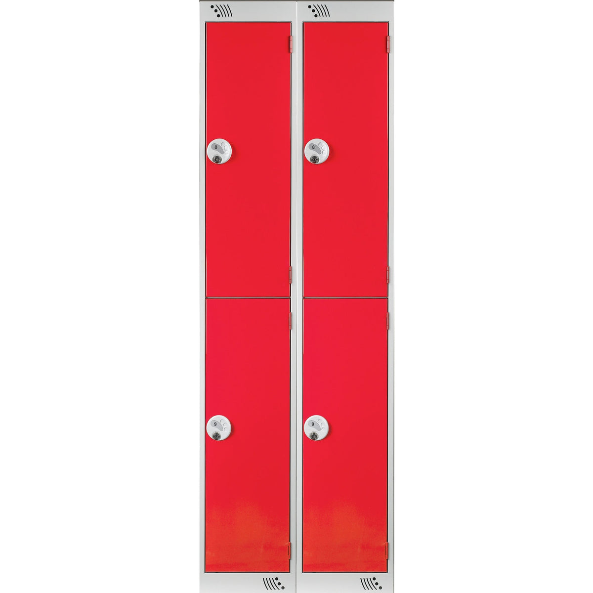 Locker 2X2Dr Key Lock-Green Doors