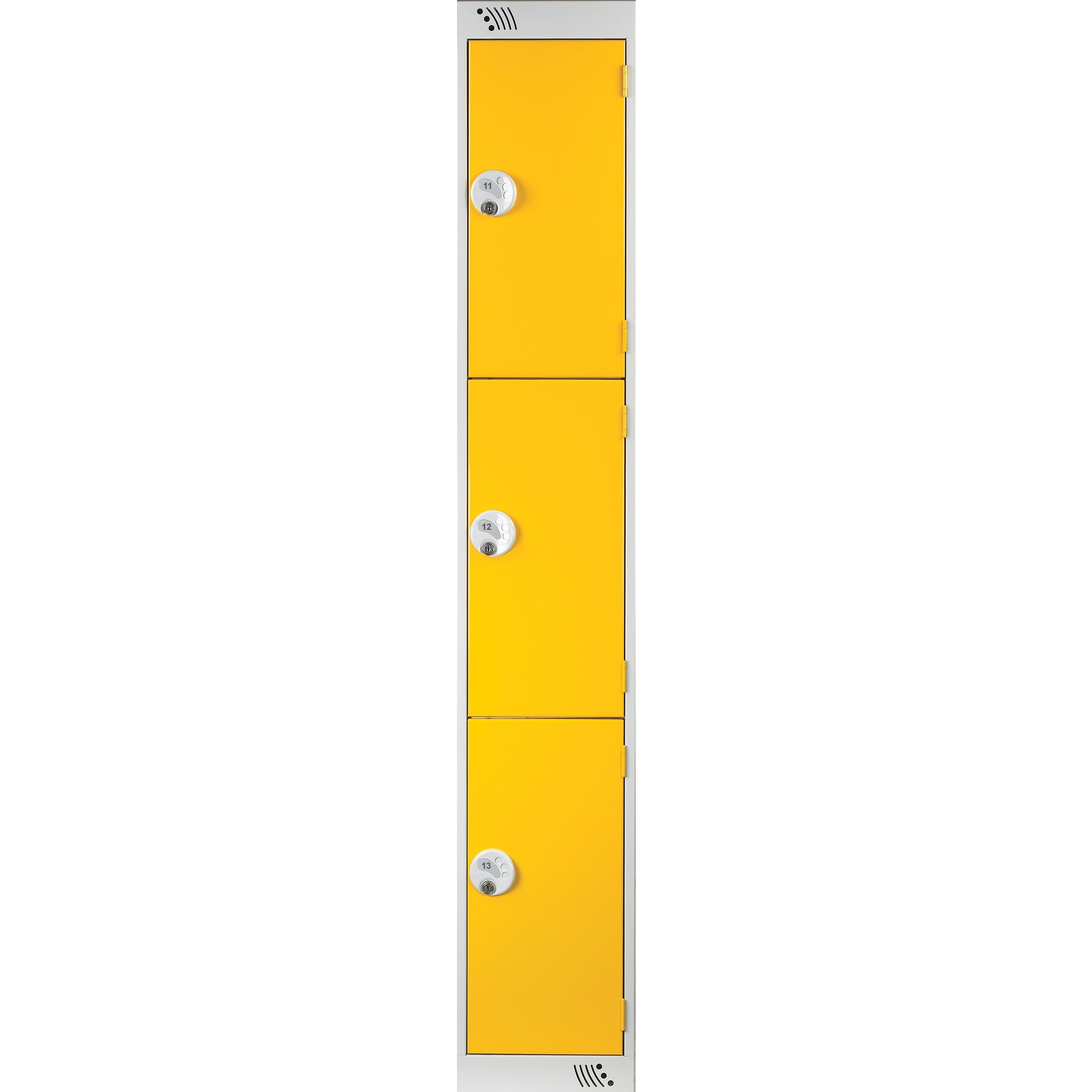 Locker 3Dr/1Nest K/Lock-Yellow Doors