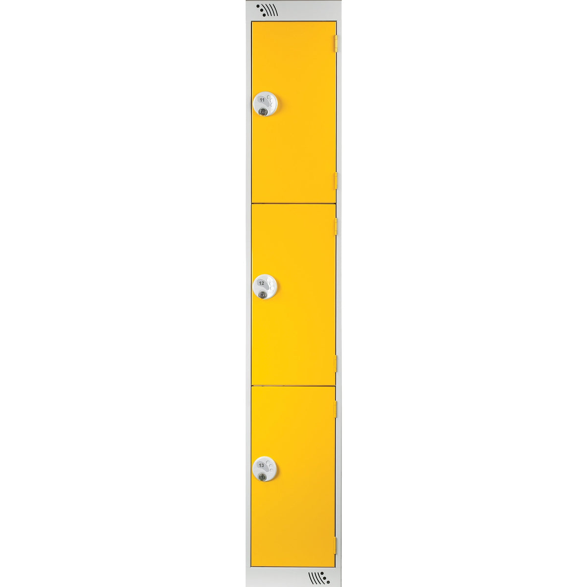 Locker 3Dr/1Nest K/Lock-Yellow Doors