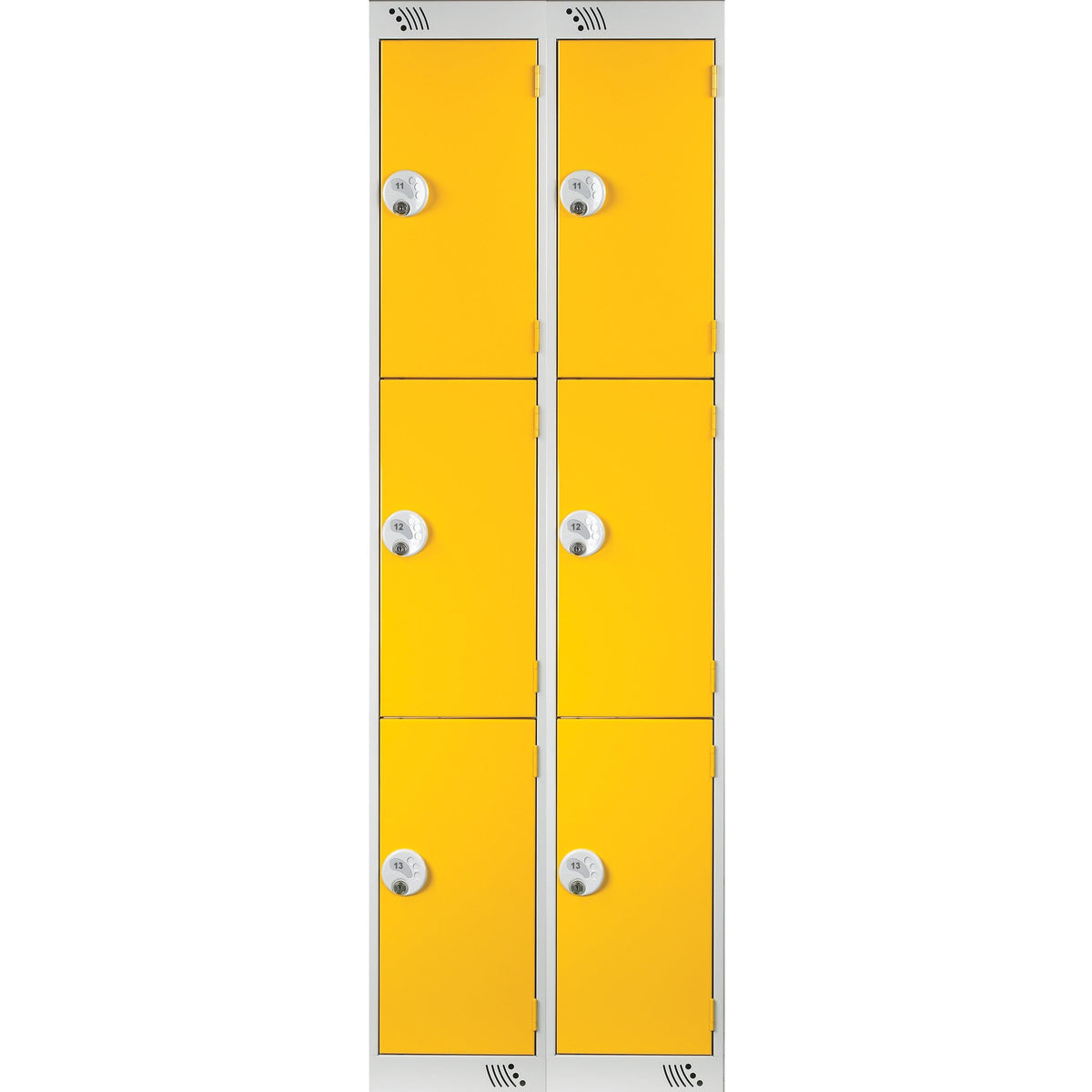 Locker 3Dr/2Nest K/Lock-Yellow Doors