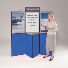 Folding Display System 7 Panel Gr/Bl